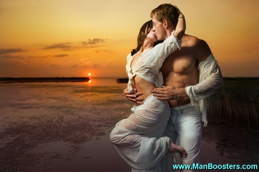 Couple watching the sunset together